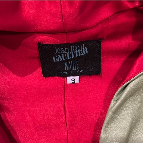 Vintage 1990s JEAN PAUL GAULTIER leather corset fishnet top - Picture 4 of 5